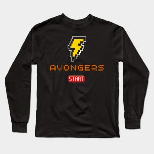 AVONGERS, Retro Game Long Sleeve T-Shirt